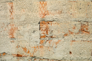 brick wall in cement. background texture