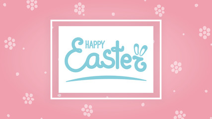 Easter letters isolated on white background on bright simple background
