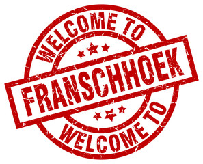 welcome to Franschhoek red stamp
