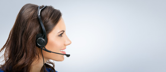 Support phone operator in headset