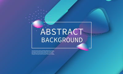 Fluid shape composition. Abstract cover design.