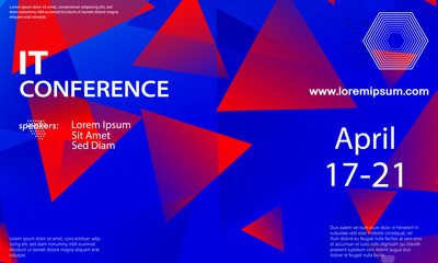 Conference announcement design template.