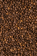 Roasted coffee beans background