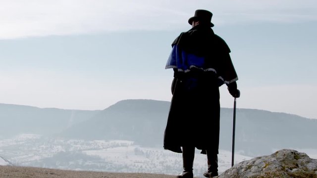 Vampire Lord standing on mountain