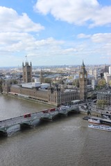 Naklejka premium Beautiful London seen during a city tour along thames river and famous architecture