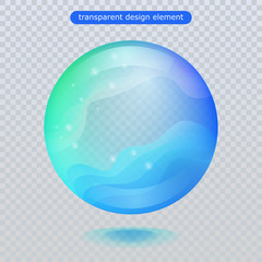 Water rain drop isolated on transparent background. Vector clear dew, water bubble or glass surface ball for your design. Vector ilustration. Eps10