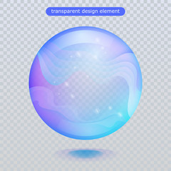 Water rain drop isolated on transparent background. Vector clear dew, water bubble or glass surface ball for your design. Vector ilustration. Eps10