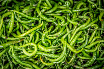 Fresh local fruits and vegetables at a Mercato Centrale market in Florence, Italy. It was opened in 1874.	
