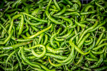 Fresh local fruits and vegetables at a Mercato Centrale market in Florence, Italy. It was opened in 1874.	