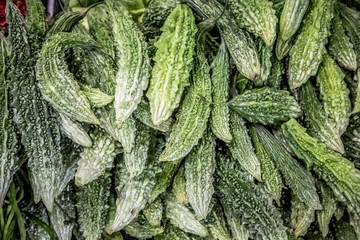 Fresh local fruits and vegetables at a Mercato Centrale market in Florence, Italy. It was opened in 1874.	