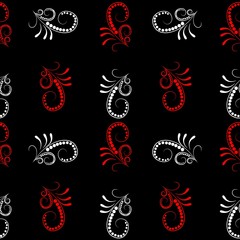 Obraz premium Color abstract arabic seamless pattern. Fashion graphic background design. Modern stylish abstract texture. Colorful template for prints, textiles, wrapping, wallpaper, website. Vector illustration.