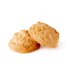 Delicious Coconut cookies isolated over a white background