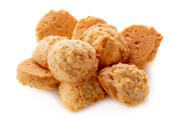 Delicious Coconut cookies isolated over a white background