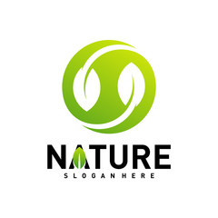 Nature Leaf Green Logo Design Concepts. Environment Logo Template Vector. Icon Symbol