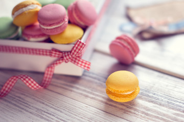 the French tradition - colorful macaroons
