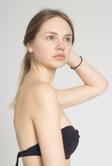 Obraz premium girl without makeup