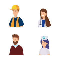 set professional occupation and traditional employers