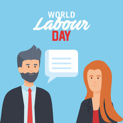 professional businesspeople to labour day celebration