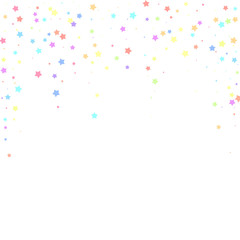 Festive confetti. Celebration stars. Colorful star