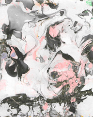 Hand painted black,white and pink abstract background.