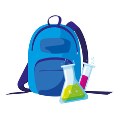 tube test and school bag