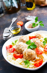 pasta with meatballs