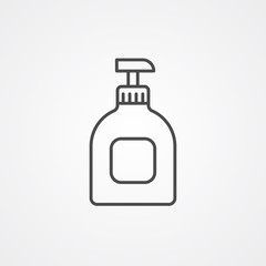 Hand cream vector icon sign symbol