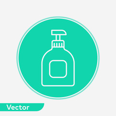 Hand cream vector icon sign symbol