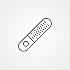 Nail file vector icon sign symbol