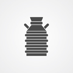 Milk tank vector icon sign symbol