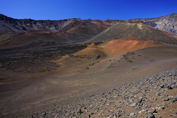 Beautiful moon landscape in Haleakala national park in Hawaii