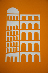 Italy, Venice, spiral staircase of Palazzo Contarini, view and details.