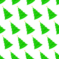 Slant christmas tree garland pattern