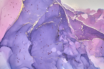  Abstract colorful background, wallpaper. Mixing acrylic paints. Modern art. Marble texture. Alcohol ink colors  translucent