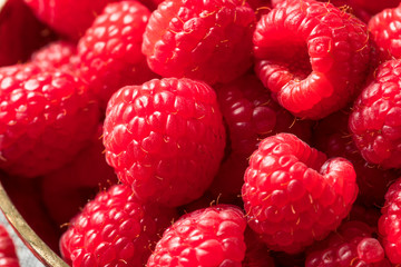 Raw Red Organic Raspberries