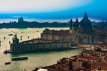 taly, Venice, panorama of the city from the belvedere of the bell tower of San Marco