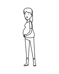 woman pregnancy avatar character