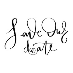 Vector hand drawn lettering phrase about love.