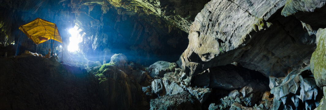 Tham Poukham Cave Blue Lagoon, near Vientiane, Laos