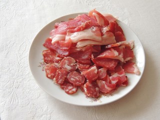 slices of beet on a plate