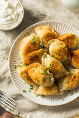 Homemade Fried Polish Potato Pierogis