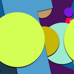 Flat material design - Creative vector trend seamless