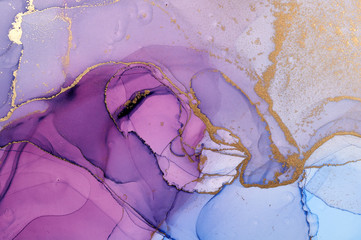  Abstract colorful background, wallpaper. Mixing acrylic paints. Modern art. Marble texture. Alcohol ink colors  translucent