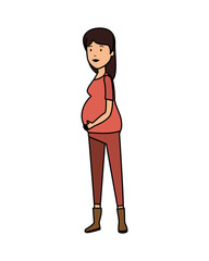 woman pregnancy avatar character