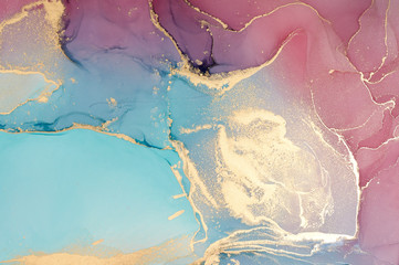  Abstract colorful background, wallpaper. Mixing acrylic paints. Modern art. Marble texture. Alcohol ink colors  translucent