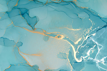  Abstract colorful background, wallpaper. Mixing acrylic paints. Modern art. Marble texture. Alcohol ink colors  translucent