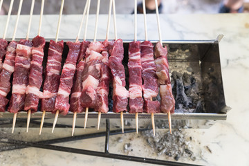 Cooking Abruzzesi arrosticini