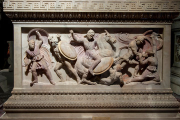 Great Alexander's Sarcophagus Detail, Istanbul