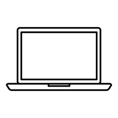 laptop computer isolated icon