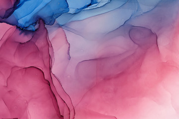  Abstract colorful background, wallpaper. Mixing acrylic paints. Modern art. Marble texture. Alcohol ink colors  translucent